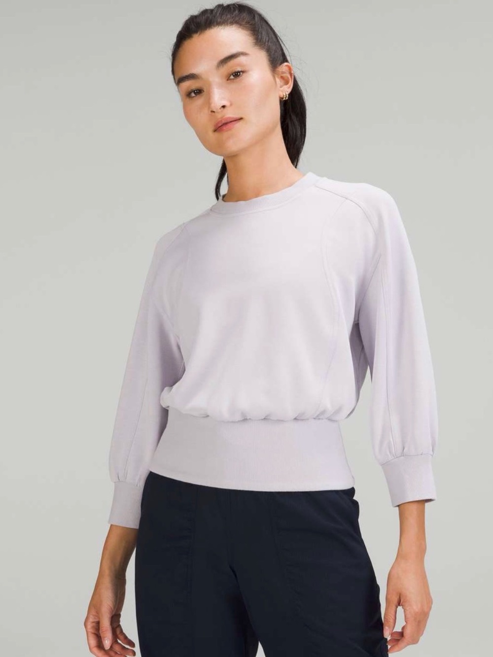 Lululemon Softstream Ribbed Hem Pullover - size 6